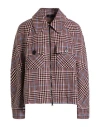 Marc Cain Woman Jacket Red Size 5 Virgin Wool, Acrylic In Brown