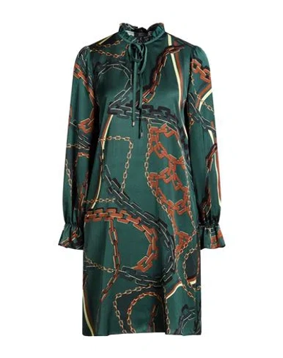Marc Cain Woman Mini Dress Dark Green Size 4 Viscose