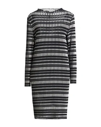 Marc Cain Woman Mini Dress Midnight Blue Size 4 Viscose, Polyester, Cotton, Polyamide In Multi