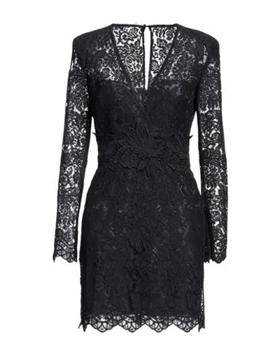 Marc Cain Woman Mini Dress Midnight Blue Size 5 Cotton, Viscose, Polyamide