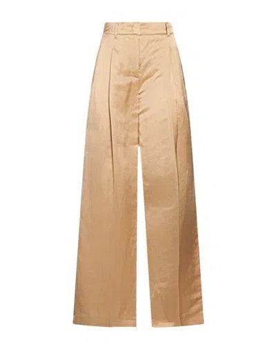 Marc Cain Woman Pants Beige Size 1 Viscose, Linen, Cotton In Neutral
