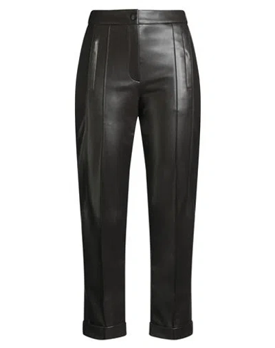 Marc Cain Woman Pants Dark Brown Size 4 Polyamide, Polyurethane In Black