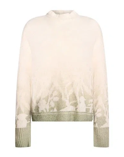 Marc Cain Woman Sweater Cream Size 3 Polyester, Alpaca Wool, Polyamide, Wool In White