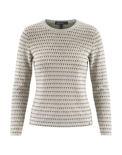 Marc Cain Woman Sweater Light Pink Size 1 Viscose, Cotton In Gray