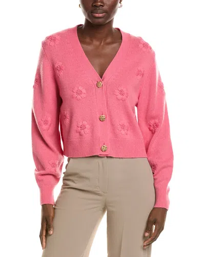 Marc Cain Wool & Cashmere-blend Cardigan In Pink