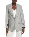 Marc Cain Wool-blend Blazer In Grey
