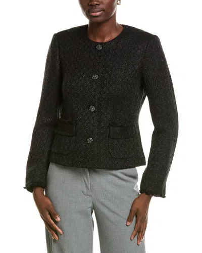 Marc Cain Wool-blend Jacket In Black