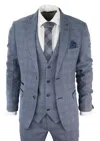 Marc Darcy Harry 3 Piece Suit In Blue