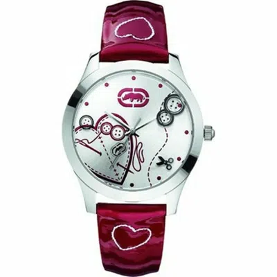Marc Ecko Ladies'watch  E08505l2 ( 40 Mm) Gbby2 In Red