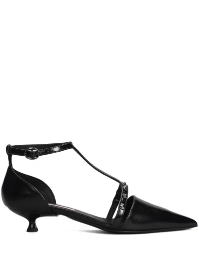 Marc Ellis 30mm Spike-stud-detail Pumps In Black