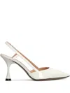 MARC ELLIS 90MM LEATHER SLINGBACK PUMPS