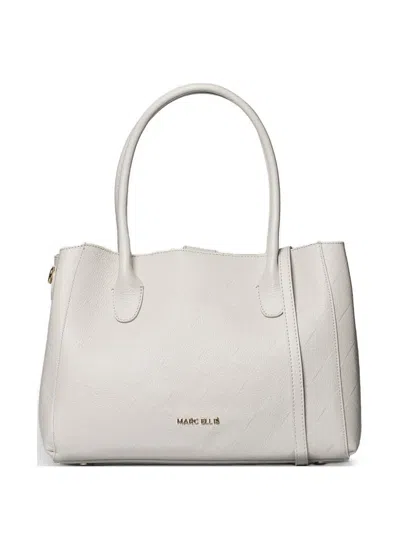 Marc Ellis Alene Quilted Leather Tote Bag In Gray