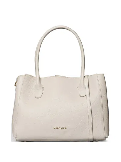 Marc Ellis Alene Quilted Leather Tote Bag In Neutral