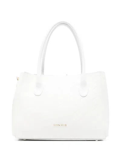 Marc Ellis Quilted Leather Alene Tote Bag In White