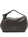Marc Ellis Angie Knot Leather Tote Bag In Brown