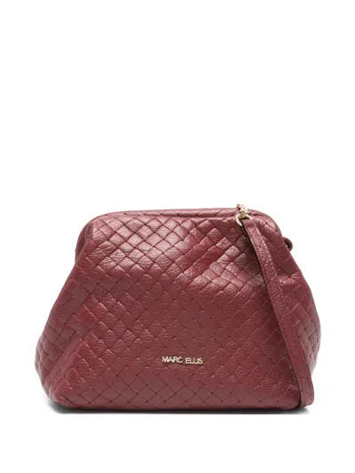 Marc Ellis Arlena M Plot Quilted-design Clutch Bag In Red