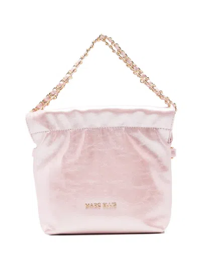 Marc Ellis Ava Pearl Chain-link Tote Bag In Pink