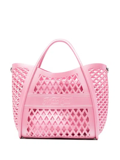Marc Ellis Bag  Woman Cashmere Pink And Silver - Flat Basket