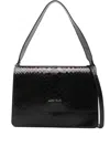 Marc Ellis Embossed-effect Shoulder Bag In Black