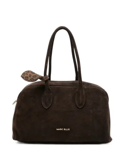 Marc Ellis Bilbao Bow-detail Tote Bag In Brown