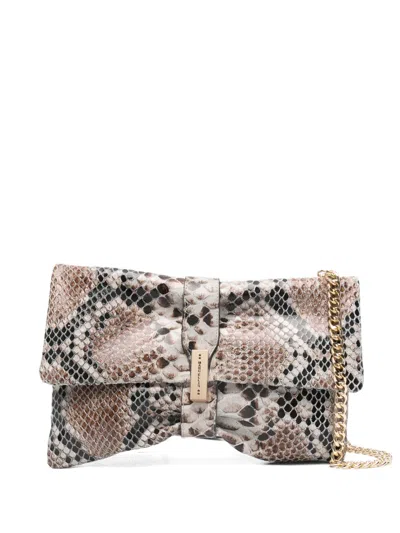 Marc Ellis Bryony Py Snakeskin Shoulder Bag In Animal Print