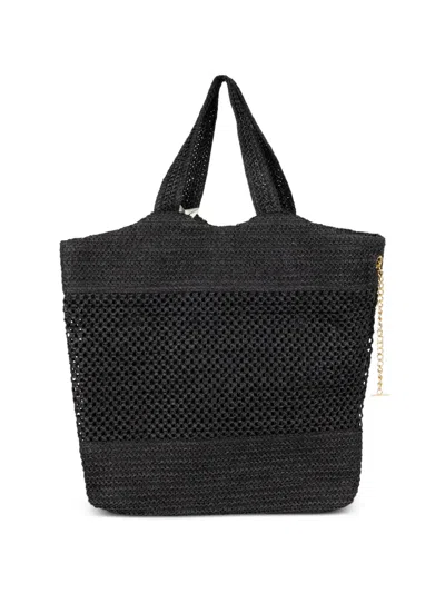 Marc Ellis Buby Antigua Woven Tote Bag In Black