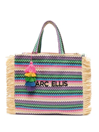 Marc Ellis Buby Fringe Tote Bag In Nude