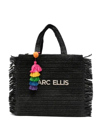 Marc Ellis Buby S. Claire Tote Bag Mit Logo-stickerei In Black