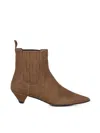 Marc Ellis Burnt Suede Ankle Boot In Brown