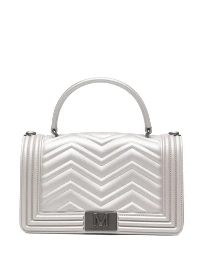 Marc Ellis Chevron-quilted Crossbody Bag In Brown