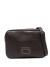 Marc Ellis Rectangle Logo-plaque Shoulder Bag In Brown