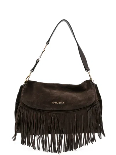 Marc Ellis Dakota Fringe-trim Tote Bag In Brown