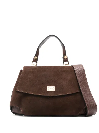 Marc Ellis Deanna Leather Tote Bag In Brown