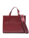 Marc Ellis Embossed-logo Tote Bag In Red