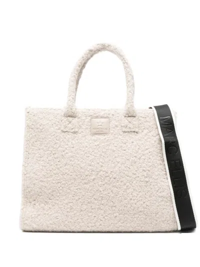 Marc Ellis Faux-fur Tote Bag In White