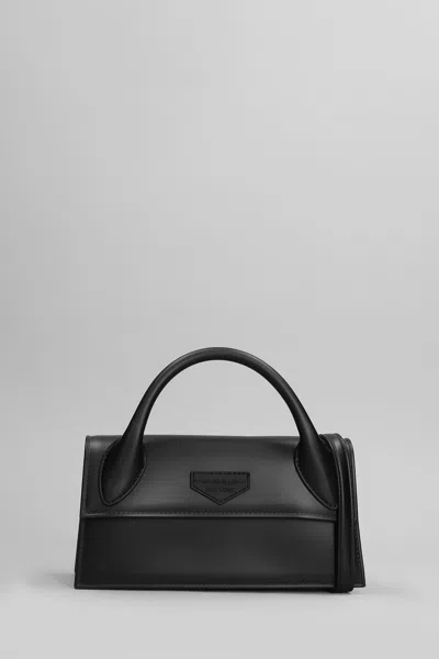 Marc Ellis Flat Arrow Hand Bag In Black Faux Leather