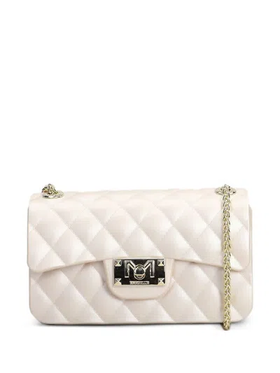 Marc Ellis Flat Bag Falcon Xs With Diamond Pattern In White