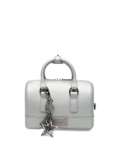 Marc Ellis Flat Estrel S Star-charm Logo-plaque Tote Bag In Gray