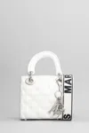 MARC ELLIS FLAT MISSY S SHOULDER BAG IN WHITE PVC