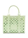 Marc Ellis Flat Plot Logo-patch Tote Bag In Green
