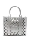 Marc Ellis Flat Plot Tote Bag In Silver