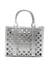 Marc Ellis Flat Plot Tote Bag In Silver