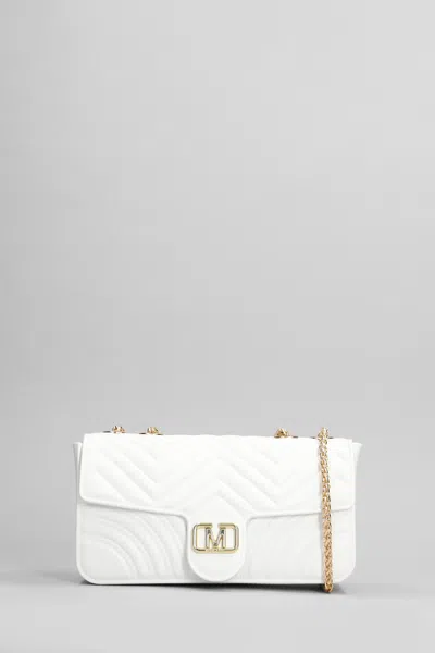 Marc Ellis Flat Soho Shoulder Bag In White Leather