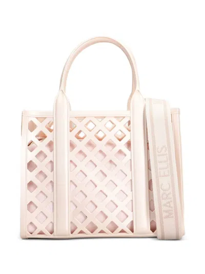 Marc Ellis Flat-plot Tote Bag Mit Cut-out In Pink