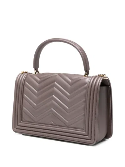 Marc Ellis Flatwave Chevron Shoulder Bag In Gray
