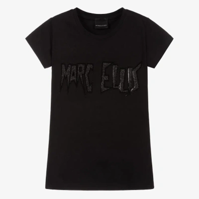 Marc Ellis Kids' Girls Black Cotton T-shirt