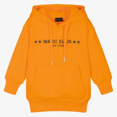 Marc Ellis Babies' Girls Orange Logo Hoodie