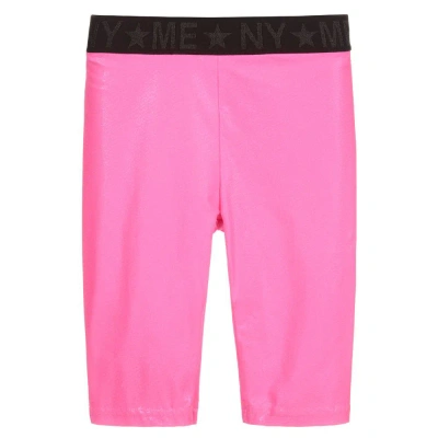 Marc Ellis Kids' Girls Shimmery Pink Cycle Shorts