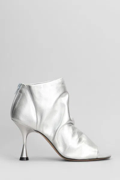 Marc Ellis High Heels Ankle Boots In Silver