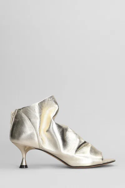 Marc Ellis High Heels Ankle Boots In Gold